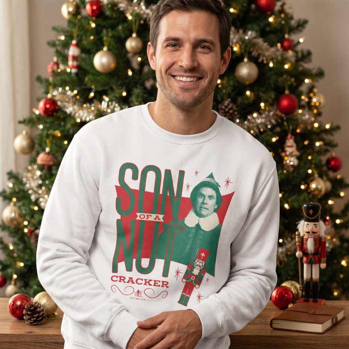 An Elf sweatshirt