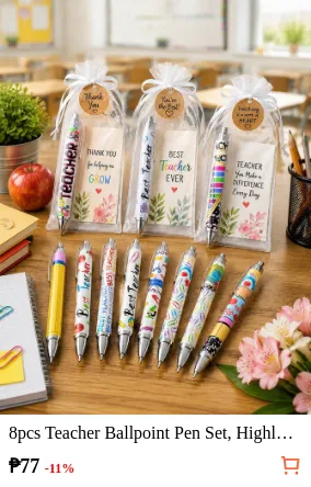 8pcs Teacher Ballpoint Pen Set...