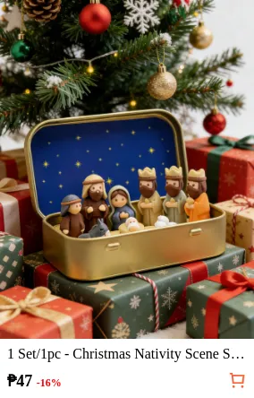 1 Set/1pc - Christmas Nativity...