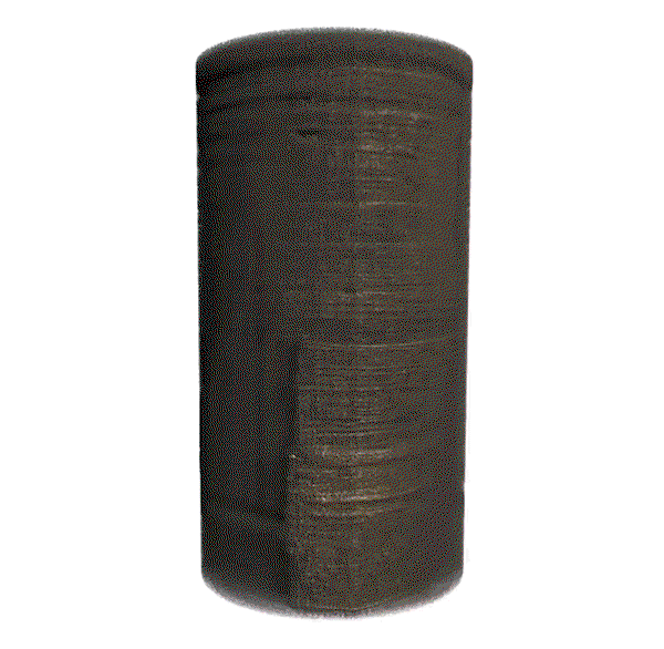 Animated sequence from a video showing rotating replica papyrus that was inscribed with text, rolled up and burnt to simulate ancient damaged scrolls. 