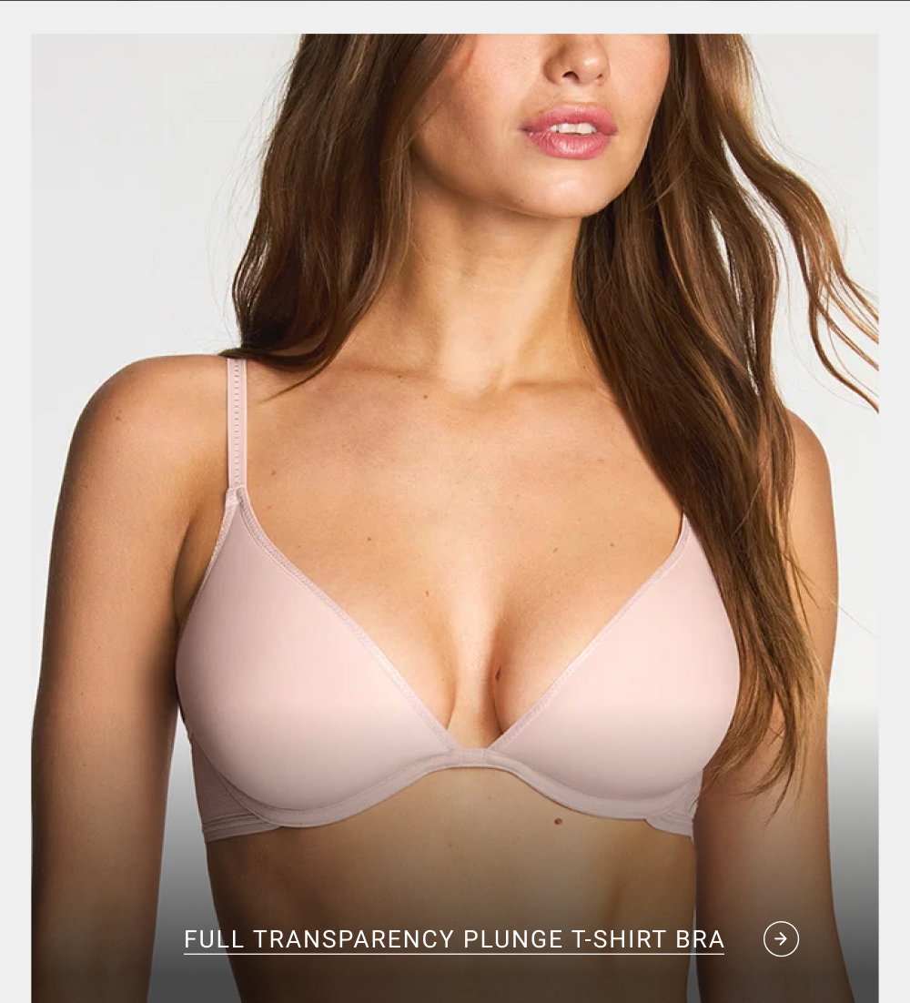 Full Transparency Plunge T-Shirt Bra