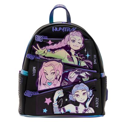 Loungefly KPop Demon Hunters Huntr/x Mini Backpack with ID Badge