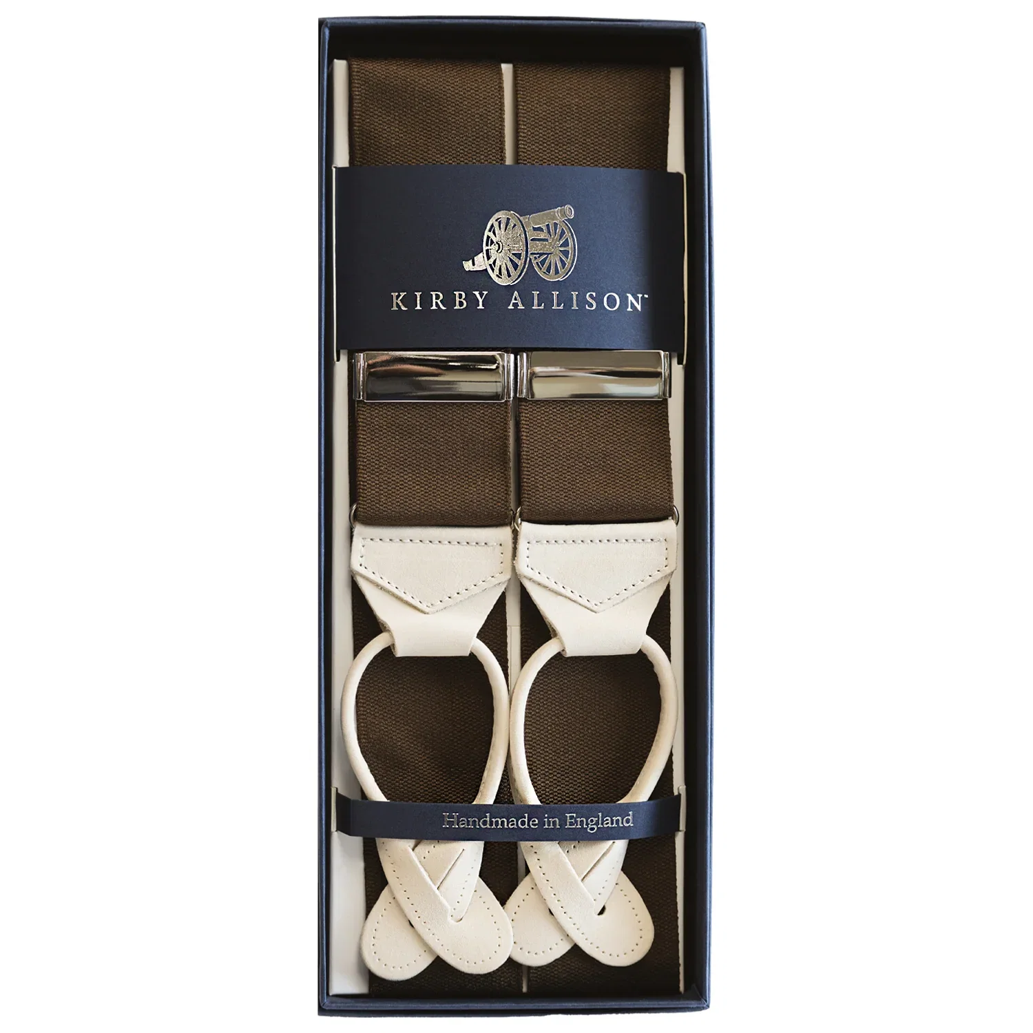 Image of Sovereign Grade Solid Coffee Brown & Ivory Braces