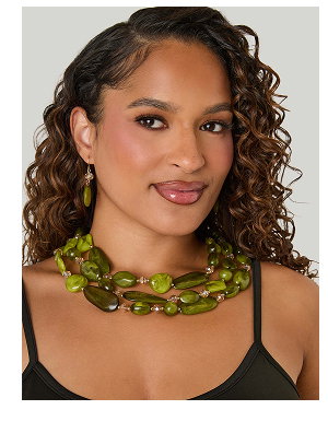 Layered Beaded Necklace Set