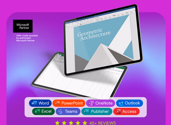 Microsoft Office Pro 2021 for Windows: Lifetime License + A FREE Microsoft Training Bundle (RISE)