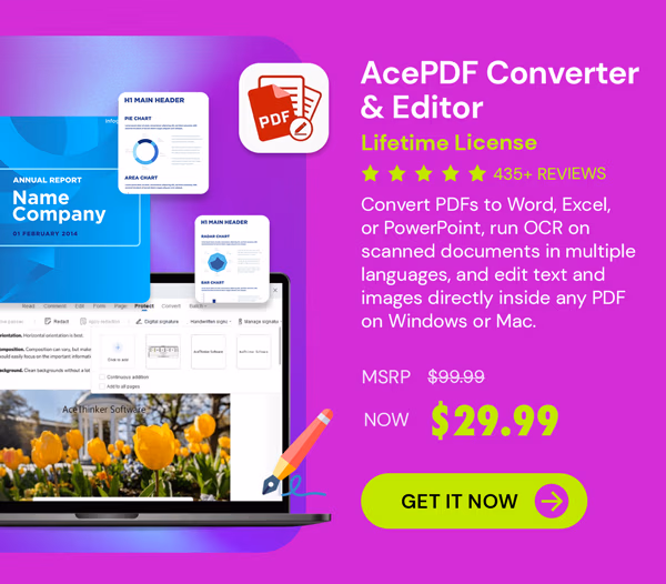 AcePDF Converter & Editor: Lifetime License