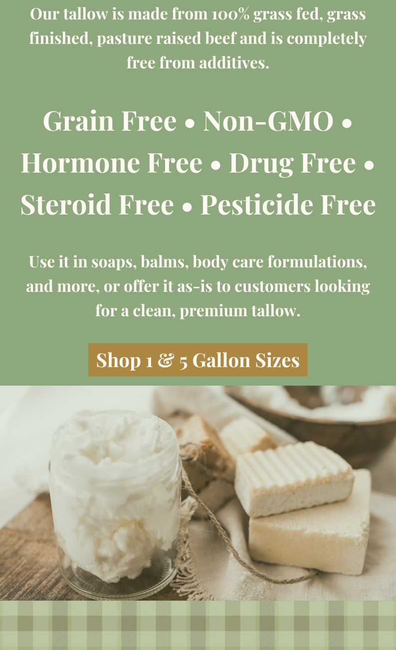 Grass Fed Beef Tallow in Smaller Sizes