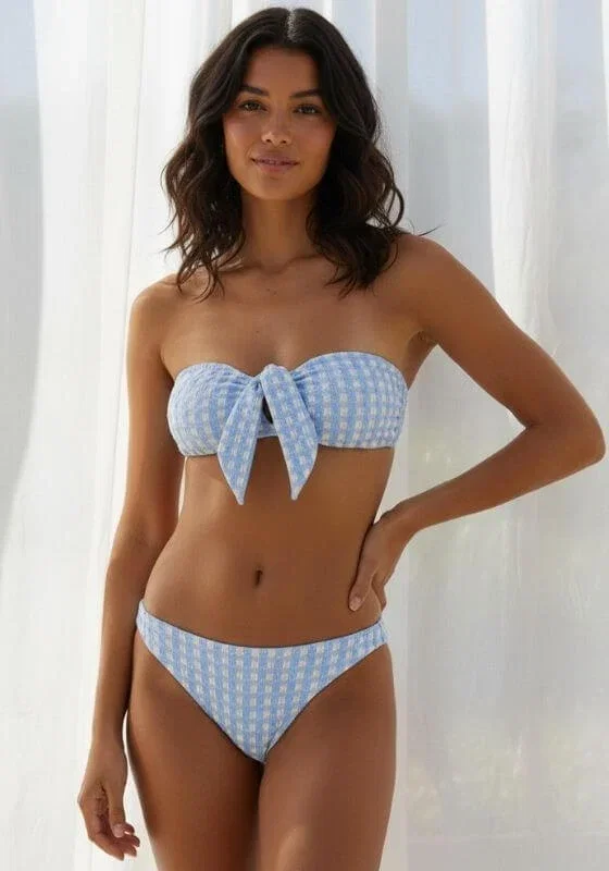 Image of Bella Bandeau Bikini Cornflower Blue