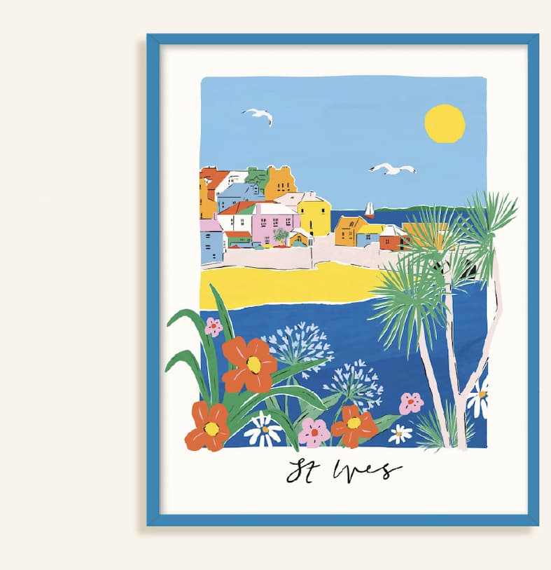 ST IVES BRIGHTS FRAMED PRINT