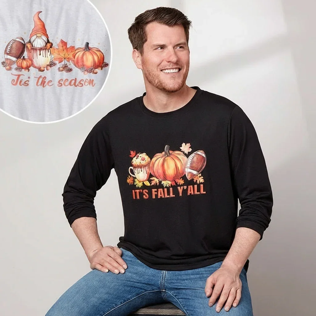 Image of Men's Fall Long Sleeve T-Shirt
