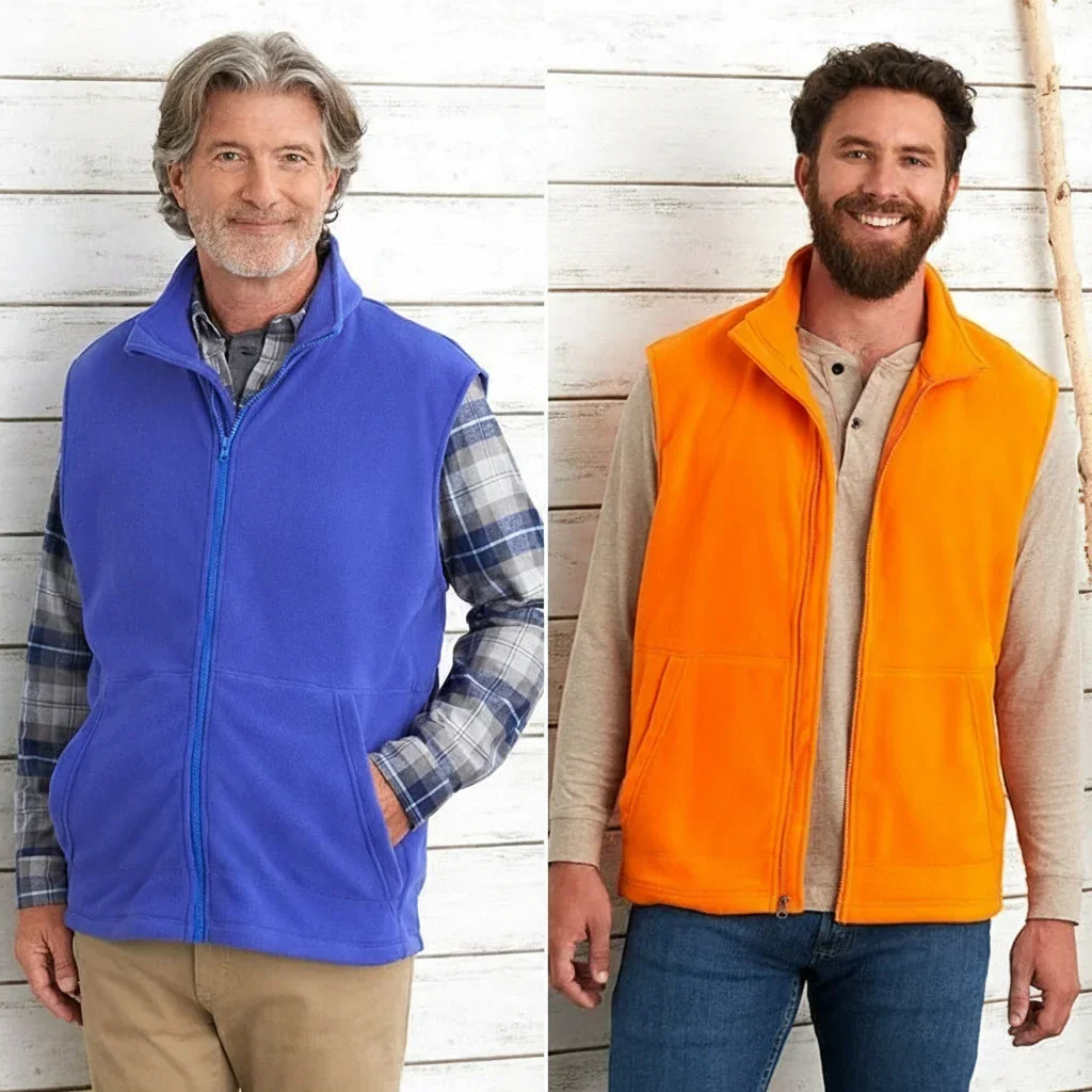 Image of Men's Fleece Zip-Up Vest