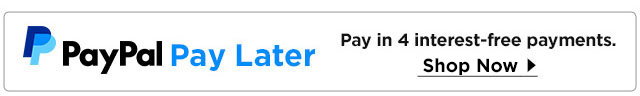 PayPal Pay Later. Pay in 4 interest-free payments. Learnmore