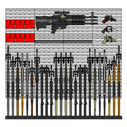 Gun Wall / Vault / Armory Kit #1