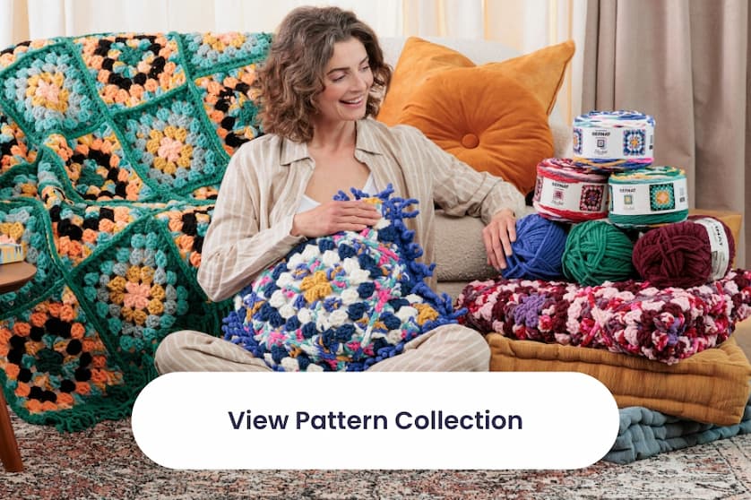 Free Patterns for Bernat Blanket All-in-one Granny