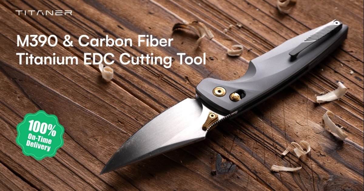 Titaner Hornbill: Titanium & G-10 EDC M390 Cutting Tool