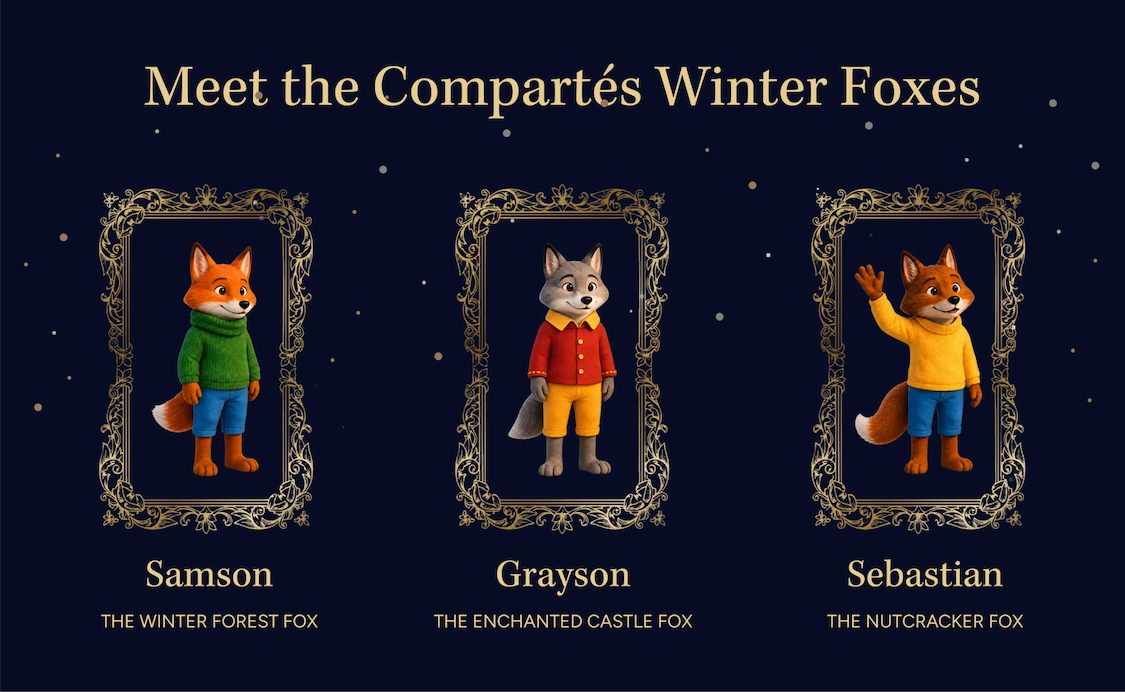 Meet the Compartes Winter Foxes