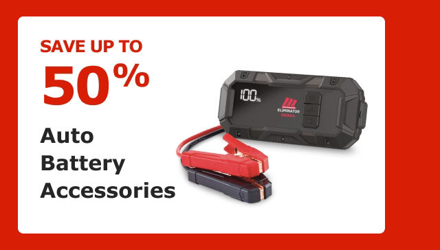 Save up to 50%. Auto Battery Accessories.