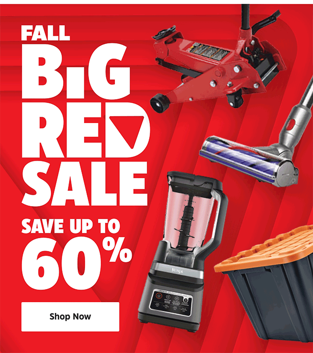 Fall Big Red Sale. Save up to 60%. Shop Now.