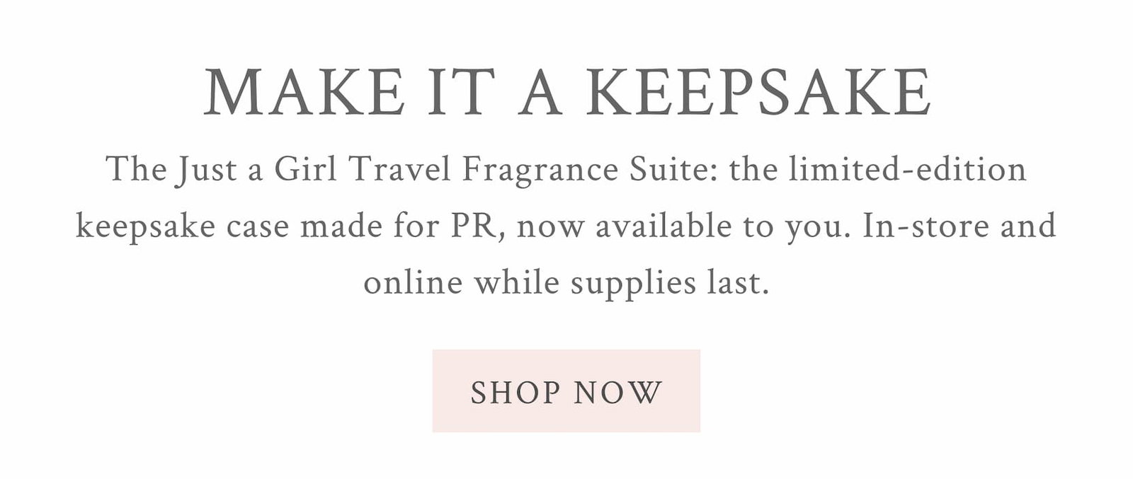LOVESHACKFANCY JUST A GIRL EAU DE PARFUM Brought our Parisian dreams to NYC, and it was everything we imagined and more. Pink storefronts, a fragrance concierge, a whole afternoon built around one bottle. She’s sweet, decadent, and Just a Girl. 