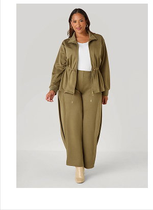 Pleated Luxe Soft Scuba Pants