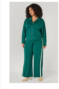 Striped Wide Leg Track Pants