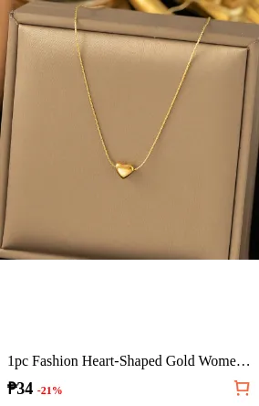 1pc Fashion Heart-Shaped Gold...
