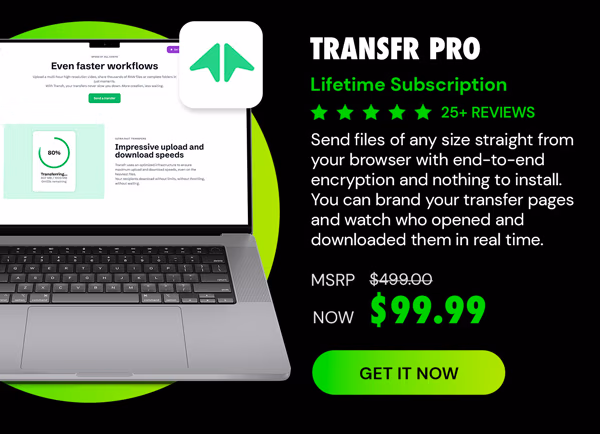 Transfr Pro: Lifetime Subscription