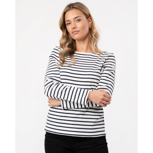 Joules New Harbour Womens Striped Breton Top - Navy Stripe