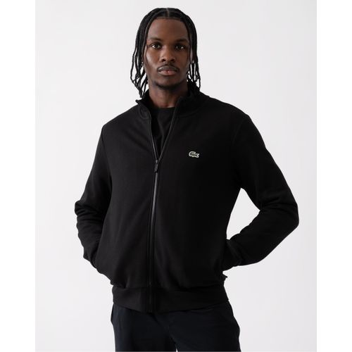 Lacoste Regular Fit Brushed Fleece Mens Zippered Sweatshirt - Black 031