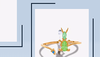 Hercules Panic Adjustable Gold Ring