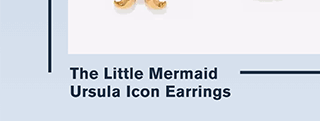 The Little Mermaid Ursula Icon Earrings