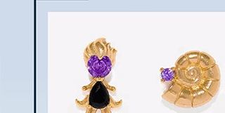 The Little Mermaid Ursula Icon Earrings