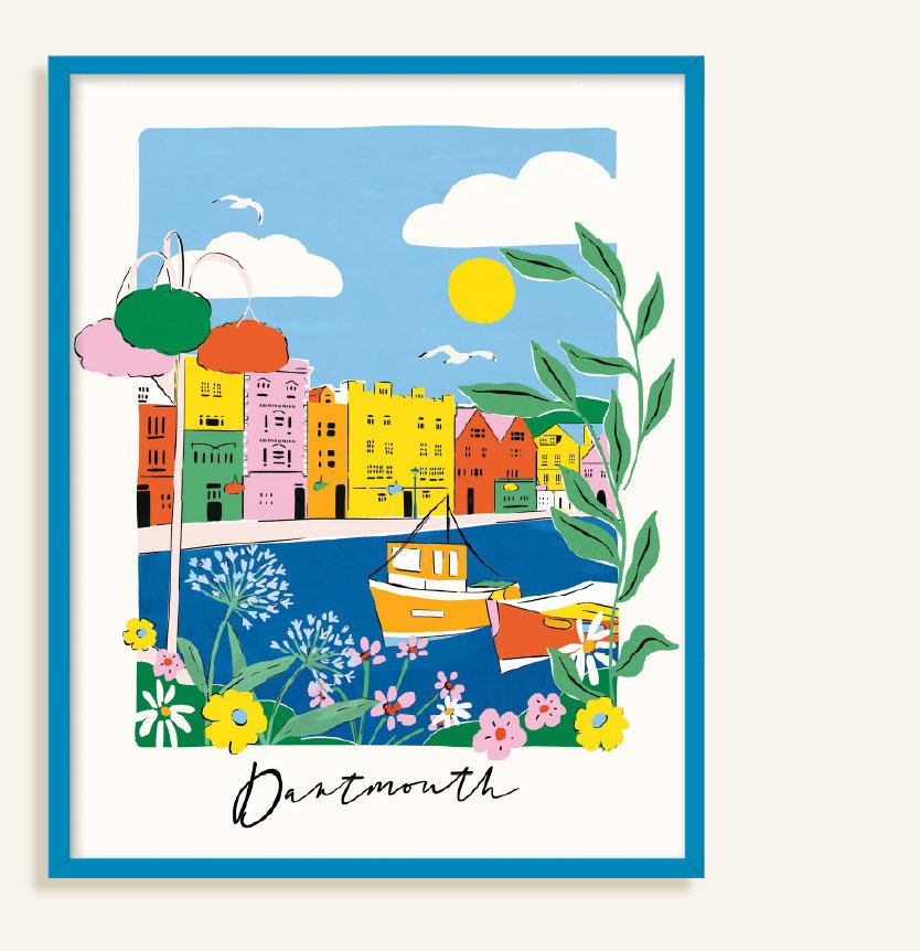 DARTMOUTH BRIGHTS FRAMED PRINT
