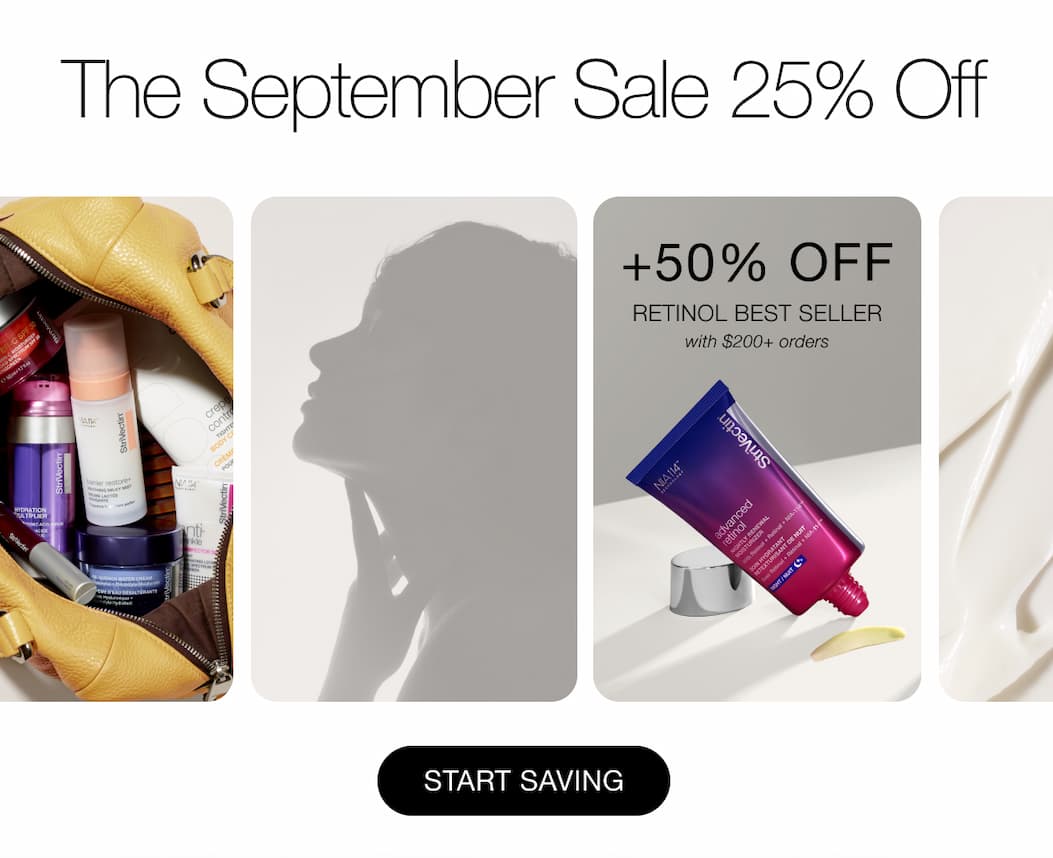 StriVectin September Sale 25% Off + 50% Off Retinol Best Seller with $200+ orders