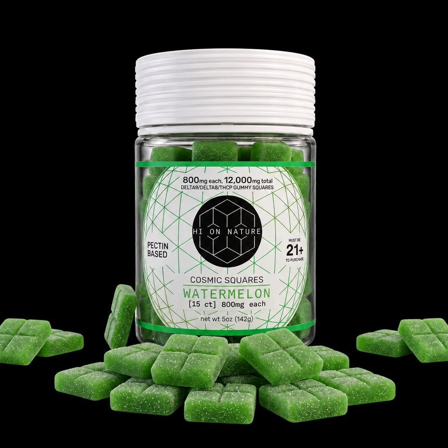 Cosmic Squares Watermelon jar