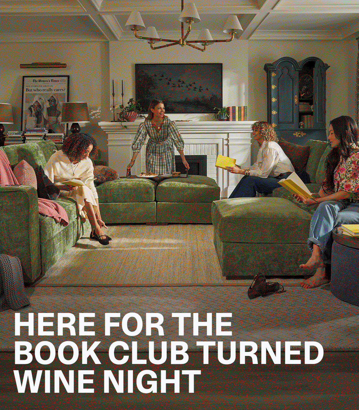 HERE FOR THE BOOK CLUB TURNED WINE NIGHT