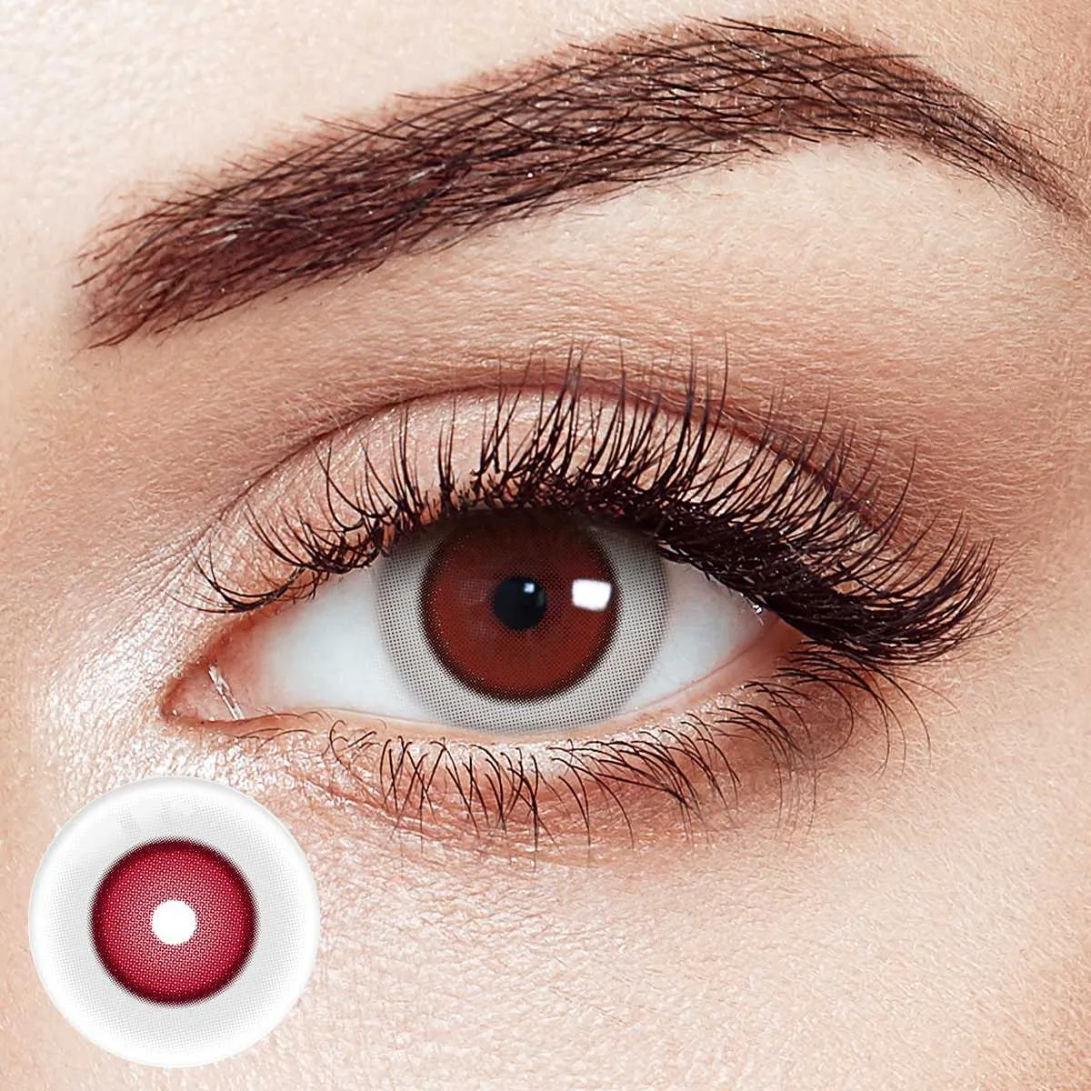 Ghoul Red Costume Yearly Contact Lenses | 2 Pcs