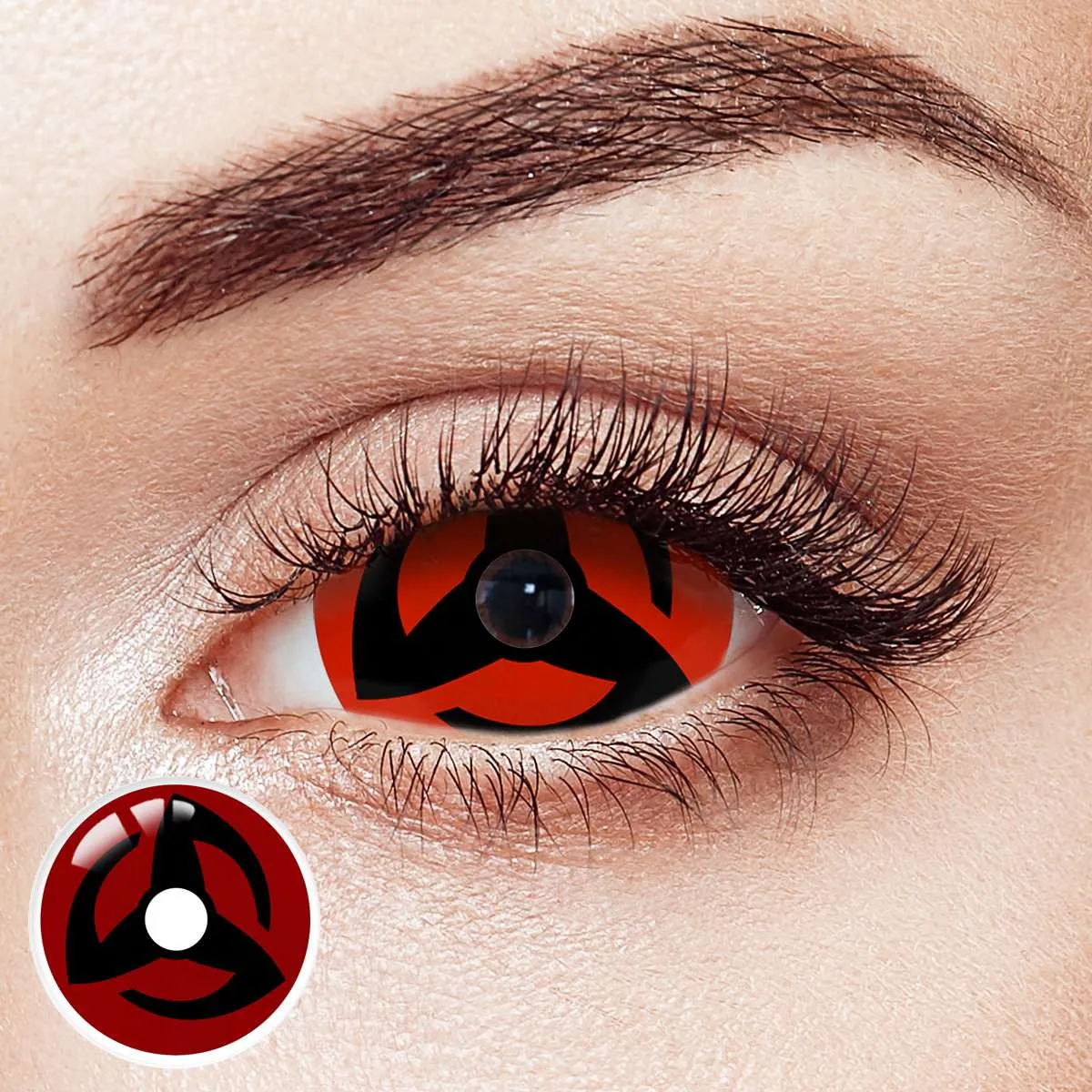 Uchiha Obito Red 22mm Costume Yearly Contact Lenses | 2 Pcs