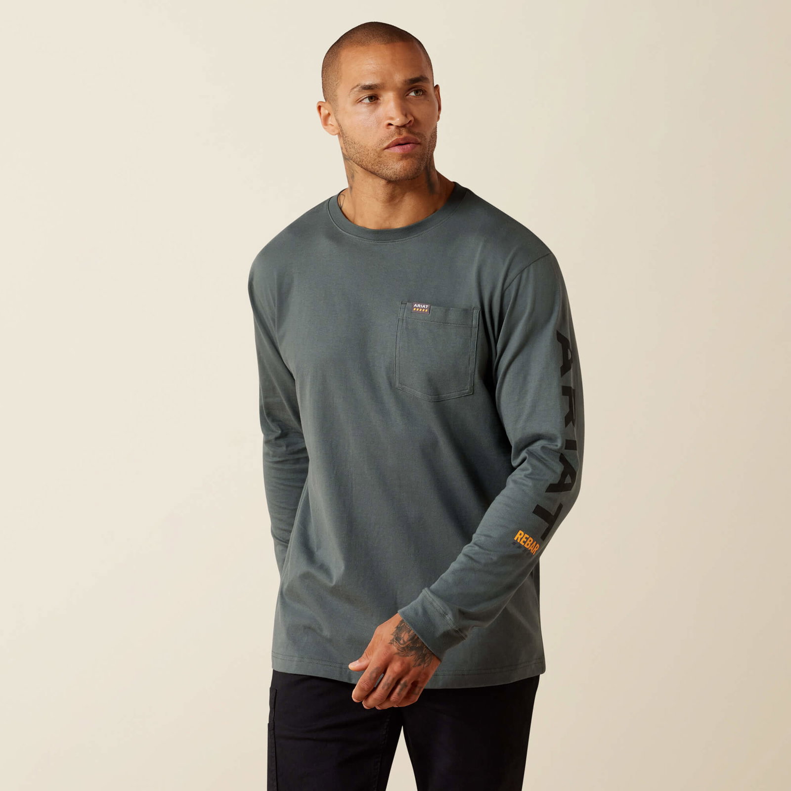 Men’s Rebar Cotton Strong Standard Logo Pocket T-Shirt