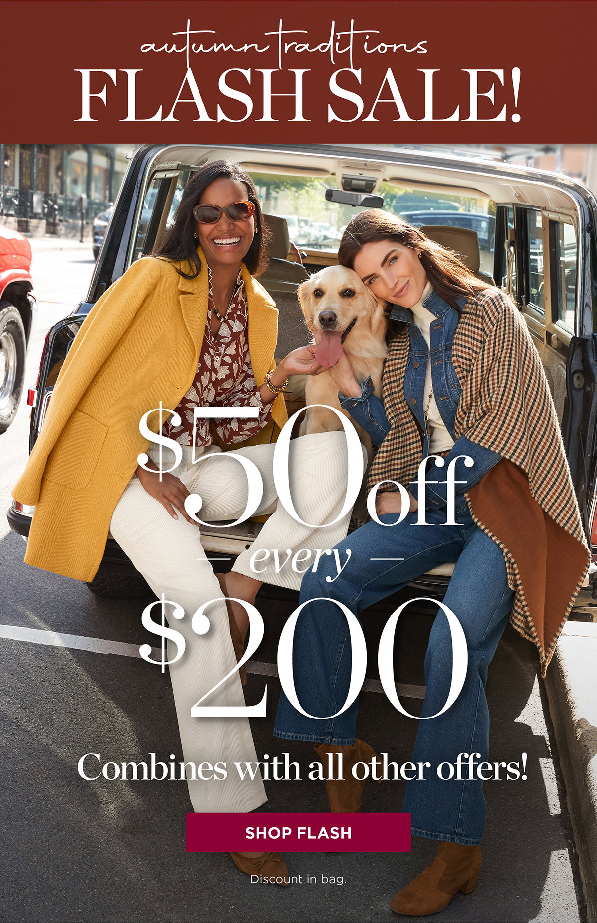 FLASH SALE $50 off every $200 | Shop Flash