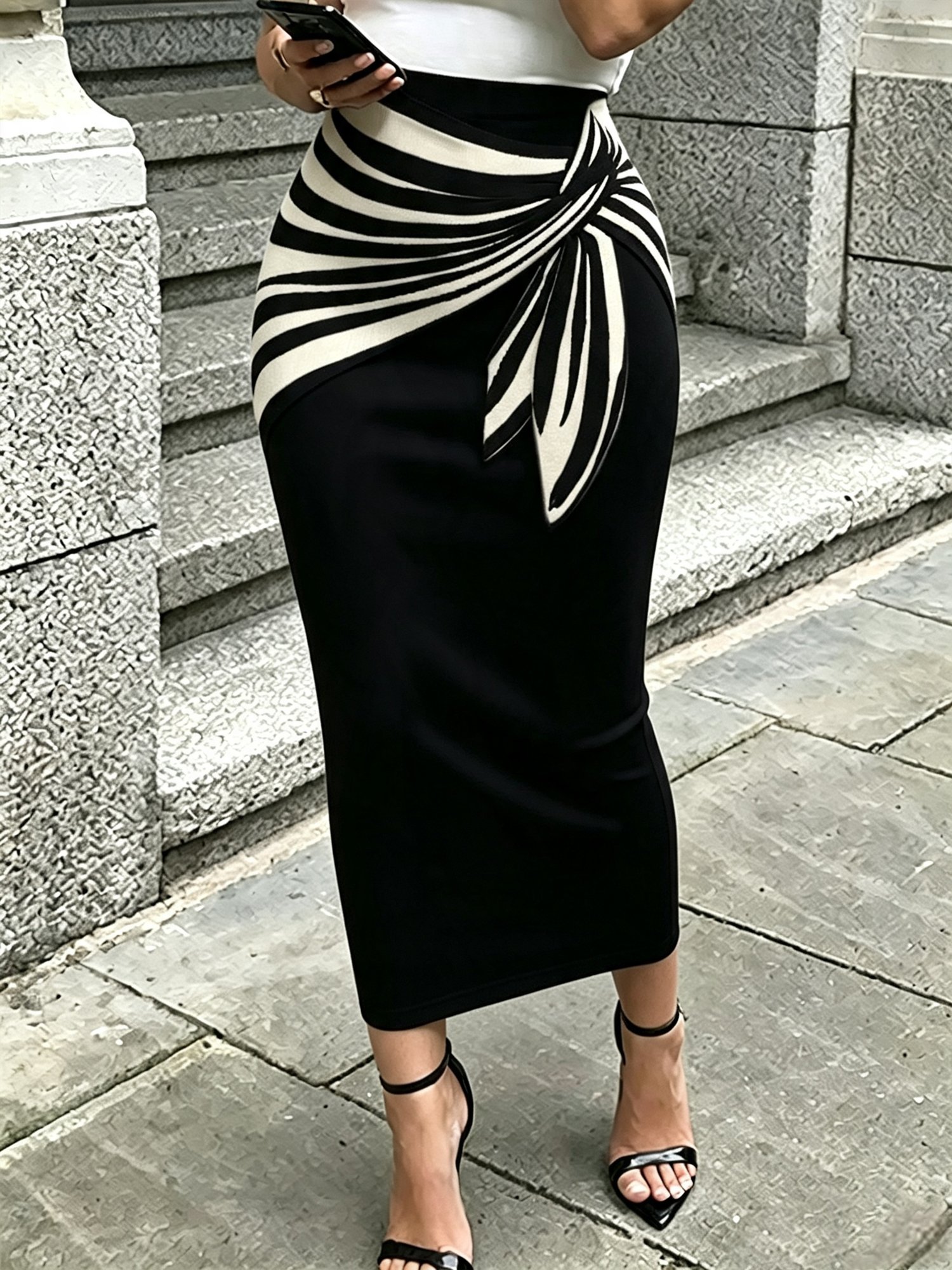 Urban Printing 3D Printing Maxi Skirt