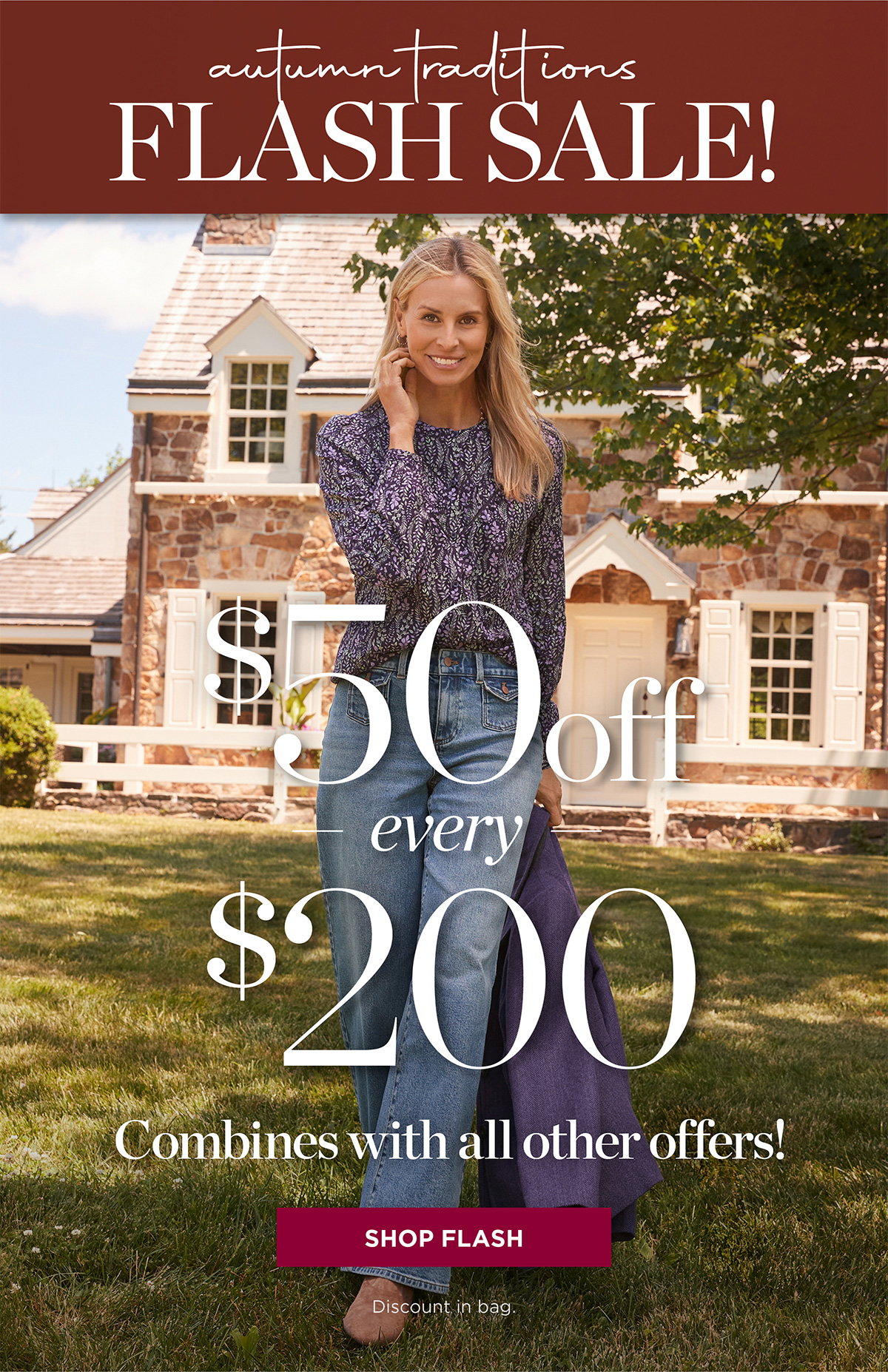 FLASH SALE $50 off every $200 | Shop Flash
