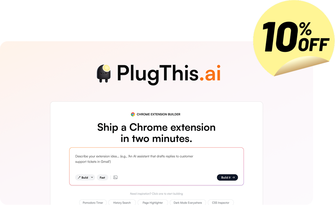 Shop PlugThis AI (10% off)