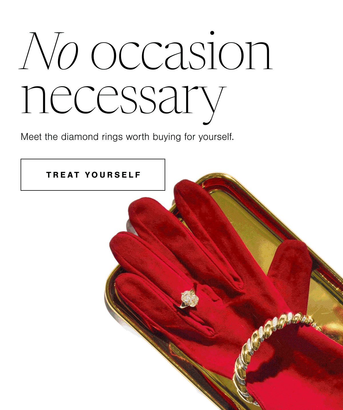 No occasion necessary | meet the diamond rings worth buying for yourself. | Treat Yourself
