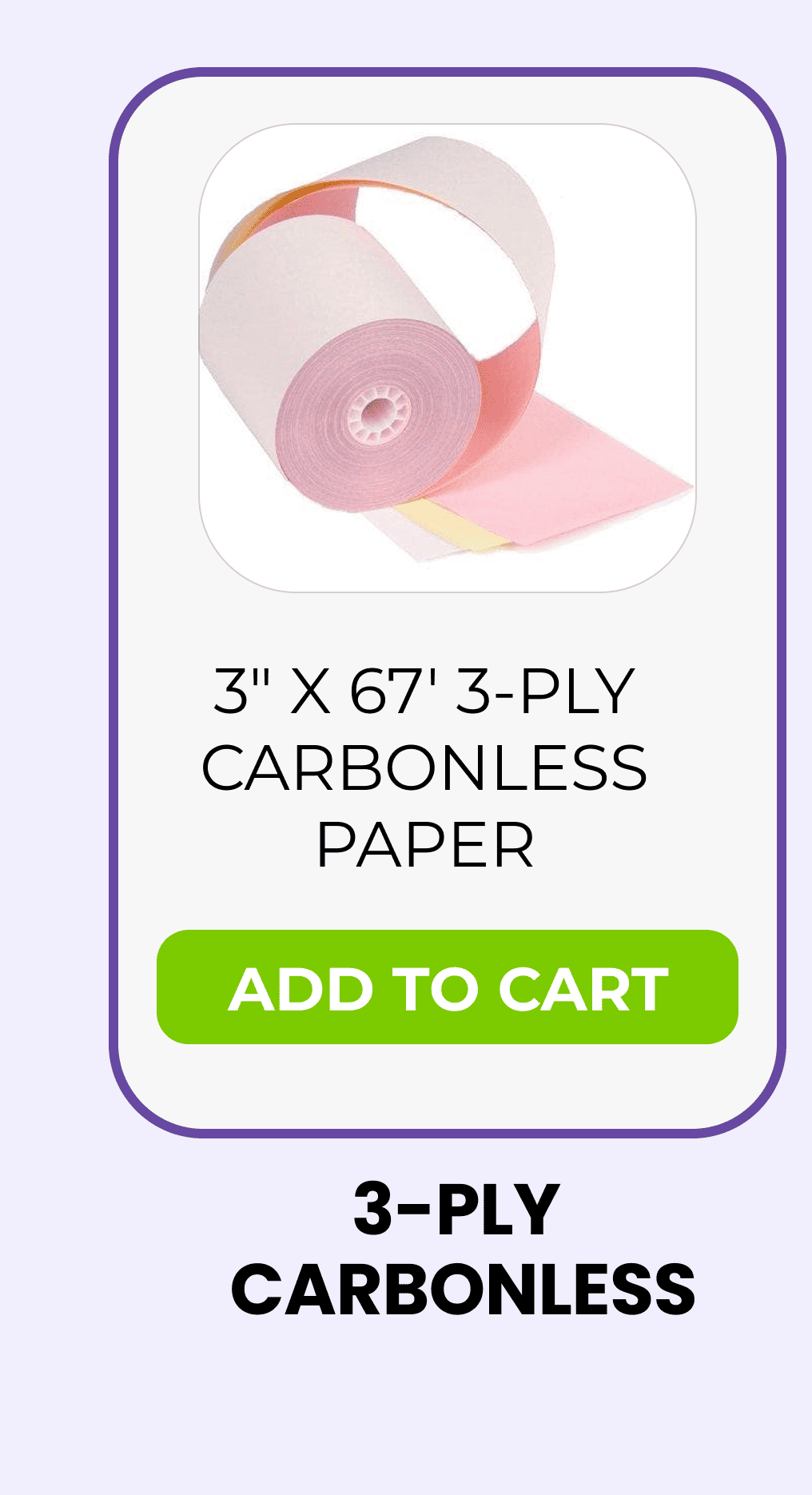 SHOP 3-PLY CARBONLESS PAPER