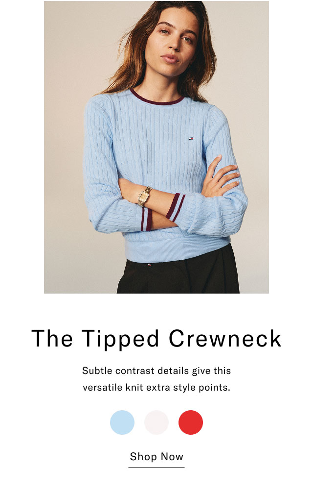 The Tipped Crewneck Subtle contrast details give this versatile knit extra style points. Shop Now 