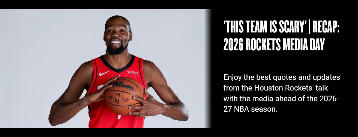 'This team is scary' | Recap: 2026 Rockets media day