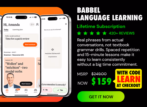 Babbel Language Learning: Lifetime Subscription (All Languages)