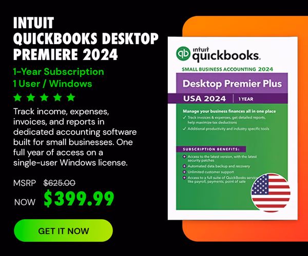 Intuit QuickBooks Desktop Premiere 2024 for Windows(1 User): 1-Year Subscription