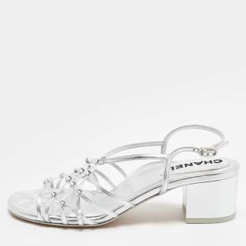 CC Size 38.5 Silver Leather St